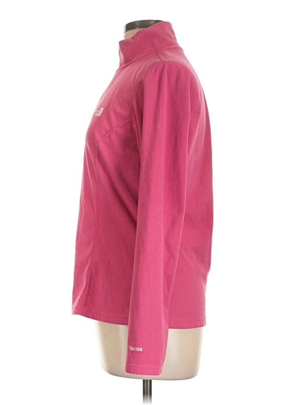 The North Face Polartec Raspberry Fleece 1/4 Zip Pullover Top Size Large - Picture 5 of 8
